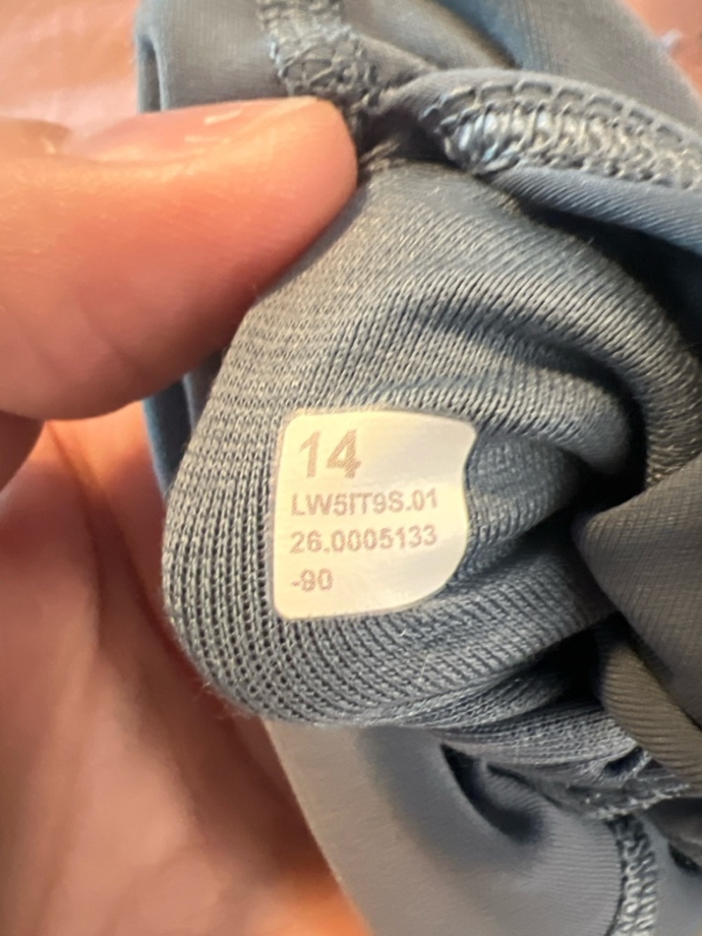 Lululemon Wunder Train HR 28” Leggings Size 14 NWT Blue Gray Everlux - Picture 4 of 4